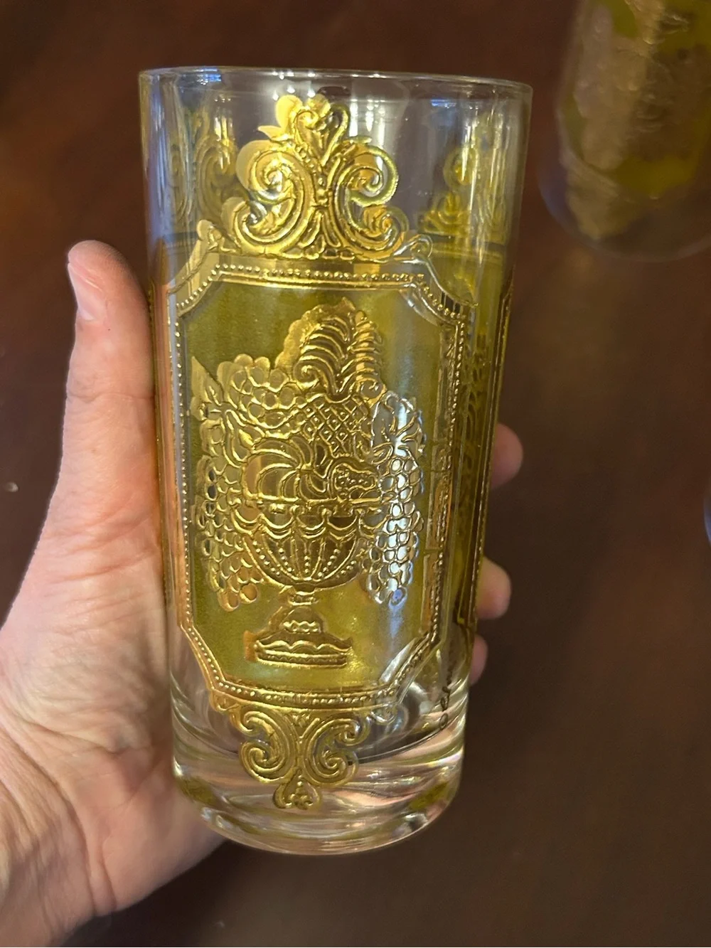 Vintage Culver 22kt gilt gold highball glasses